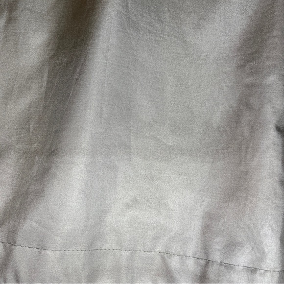 Vintage 80s Windsor Bay Belted Balloon Sleeve Trench Coat - Iridescent Champagne - Picture 14 of 16